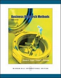 Enlarge image Cover: Business Research Methods 9/e with CD - McGraw-Hill Professional