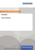 Cover: Betriebsklima - GBI-Genios Verlag