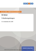 Cover: Urlaubsregelungen - GBI-Genios Verlag