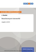 Cover: Branchenreport Automobil - GBI-Genios Verlag