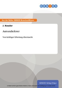 Enlarge image Cover: Autozulieferer - GBI-Genios Verlag