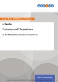 Cover: Fusionen und &Uuml;bernahmen - GBI-Genios Verlag