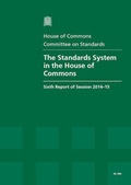 Cover: The standards system in the House of Commons - TSO