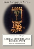 Cover: Imperial Administrative Records, Part I - Eisenbrauns