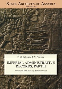 Enlarge image Cover: Imperial Administrative Records, Part II - Eisenbrauns