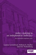 Cover: Policy Making in an Independent Judiciary - ECPR Press
