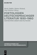 Cover: Poetologien deutschsprachiger Literatur 1930-1960 - De Gruyter