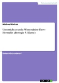 Cover: Unterrichtsstunde: Winteraktive Tiere - Hermelin (Biologie 5. Klasse) - GRIN Verlag