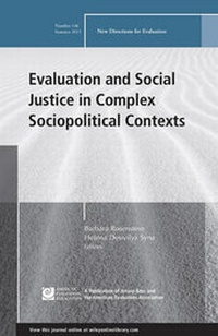 Enlarge image Cover: Evaluation and Social Justice in Complex Sociopolitical Contexts - Jossey-Bass