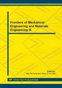 Enlarge image Cover: Frontiers of Mechanical Engineering and Materials Engineering III - Trans Tech Publications Ltd