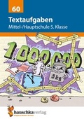 Cover: Textaufgaben Mittel-/Hauptschule 5. Klasse, A5-Heft - Hauschka Verlag