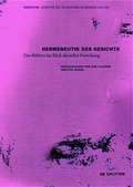 Cover: Hermeneutik des Gesichts - De Gruyter