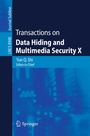 Cover: Transactions on Data Hiding and Multimedia Security X - Springer