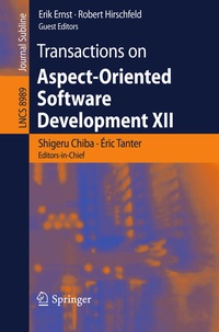 Enlarge image Cover: Transactions on Aspect-Oriented Software Development XII - Springer