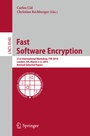 Cover: Fast Software Encryption - Springer