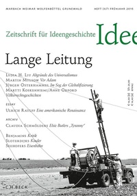 Abbildung von: Zeitschrift für Ideengeschichte Heft IX/1 Frühjahr 2015 - C.H.BECK