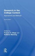 Cover: Research in the College Context - Routledge