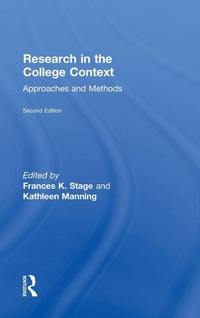 Enlarge image Cover: Research in the College Context - Routledge