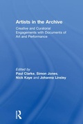 Cover: Artists in the Archive - Routledge