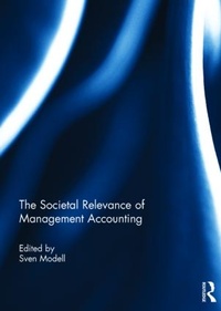 Abbildung von: The Societal Relevance of Management Accounting - Routledge
