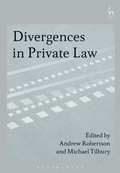 Bild: Divergences in Private Law - Hart Publishing