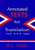 Cover: Annotated Texts for Translation (French-English) - Multilingual Matters