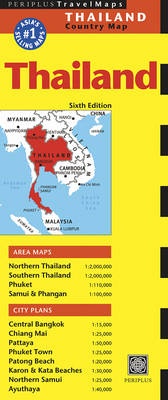 Abbildung von: Thailand Travel Map Seventh Edition - Periplus Editions