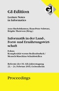 Cover: GI Edition Proceedings Band 238 - Informatik in der Land-, Forst- und Ern&auml;hrungswirtschaft - K&ouml;llen