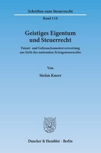 Abbildung von: Geistiges Eigentum und Steuerrecht - fibre