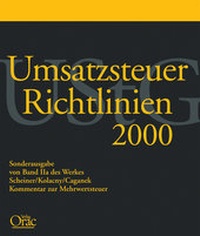 Abbildung von: Umsatzsteuer-Richtlinien 2000 - LexisNexis ARD ORAC