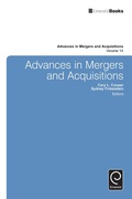 Cover: Advances in Mergers and Acquisitions - Emerald Group Publishing Limited