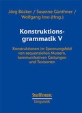 Cover: Konstruktionsgrammatik V - Stauffenburg