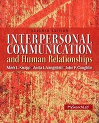 Enlarge image Cover: Interpersonal Communication and Human Relationships with MyCommunicationLab Student Access Code Package - Pearson