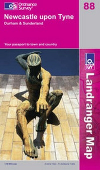 Abbildung von: Newcastle Upon Tyne, Durham and Sunderland - Ordnance Survey