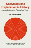 Cover: Knowledge and Explanation in History - Palgrave Macmillan