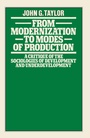 Cover: From Modernization to Modes of Production - Palgrave Macmillan