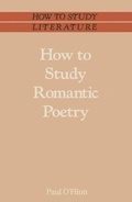 Cover: How to Study Romantic Poetry - Palgrave Macmillan