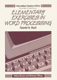 Enlarge image Cover: Elementary Exercises in Word Processing: Tchrs' - Palgrave Macmillan