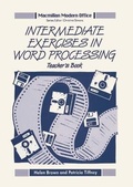 Cover: Intermediate Exercises in Word Processing: Tchrs' - Palgrave Macmillan