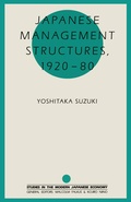 Cover: Japanese Management Structures, 1920-80 - Palgrave Macmillan