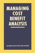 Cover: Managing Cost-benefit Analysis - Palgrave Macmillan