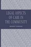 Cover: Legal Aspects of Community Care - Palgrave Macmillan