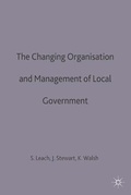 Cover: The Changing Organisation and Management of Local Government - Palgrave Macmillan