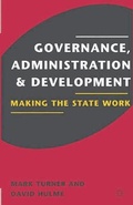 Cover: Governance, Administration and Development - Palgrave Macmillan