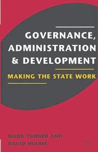 Enlarge image Cover: Governance, Administration and Development - Palgrave Macmillan