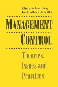 Enlarge image Cover: Management Control - Palgrave Macmillan