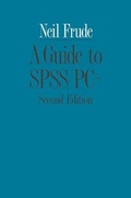 Cover: A Guide to SPSS/PC+ - Palgrave Macmillan