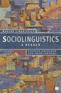 Cover: Sociolinguistics - Palgrave Macmillan