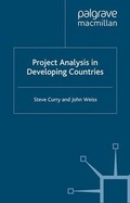 Cover: Project Analysis in Developing Countries - Palgrave Macmillan