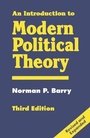 Cover: An Introduction to Modern Political Theory - Palgrave Macmillan